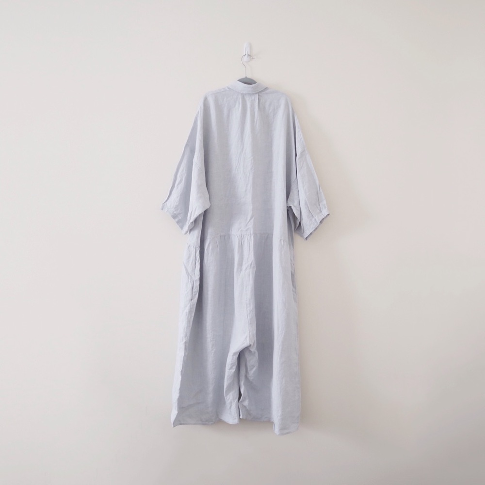 Ilana Kohn Steven Linen Jumpsuit Light Blue - Picture 3 of 8